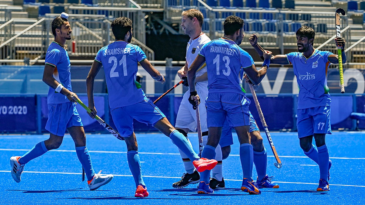 <div class="paragraphs"><p>Tokyo Olympics: India clinch Bronze after beating Germany 5-4.</p></div>