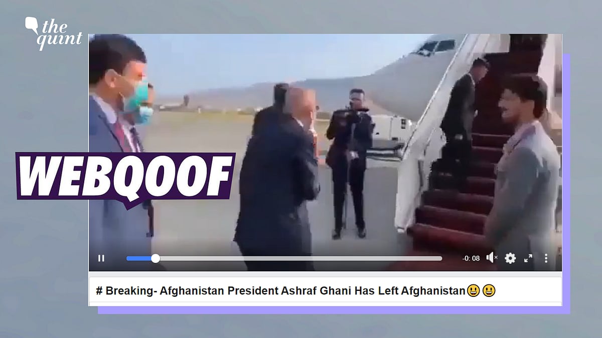 <div class="paragraphs"><p>Fact-Check | We found that the footage was from July when the Afghanistan president was on a two-day trip to Uzbekistan, not during the recent Taliban takeover of the country.</p></div>