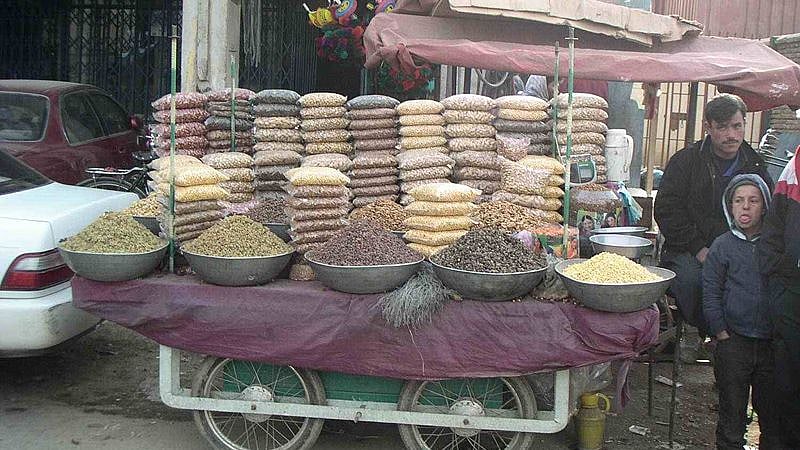 <div class="paragraphs"><p>A cart selling dry fruit and spices at a roadside in Kabul, Afghanistan.</p></div>