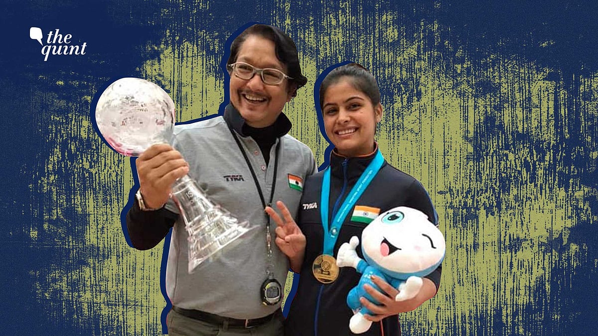 <div class="paragraphs"><p>In Happier Times: Jaspal Rana with Manu Bhaker</p></div>