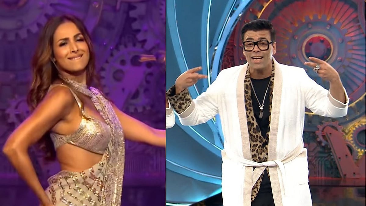<div class="paragraphs"><p>Malaika Arora and Karan Johar on the launch of Bigg Boss OTT.</p></div>