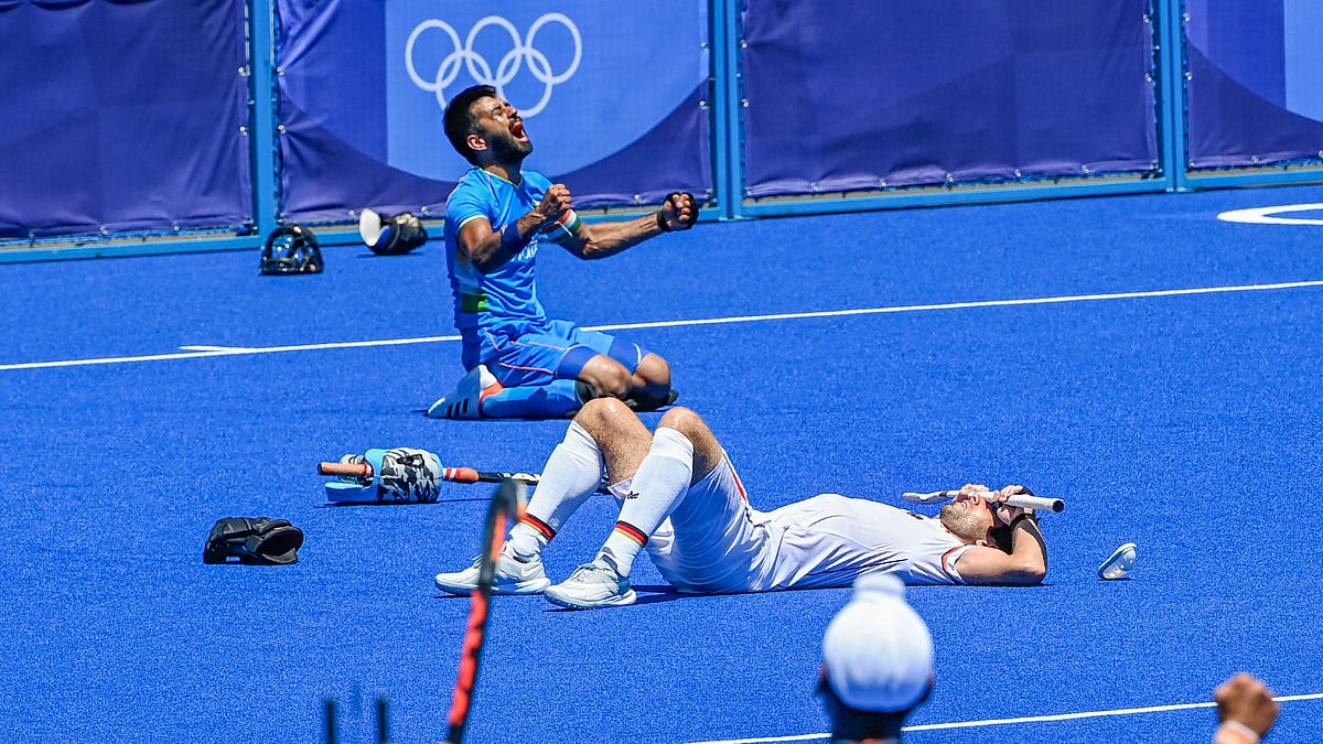 <div class="paragraphs"><p>An ecstatic Manpreet Singh at the Tokyo Olympics.</p></div>