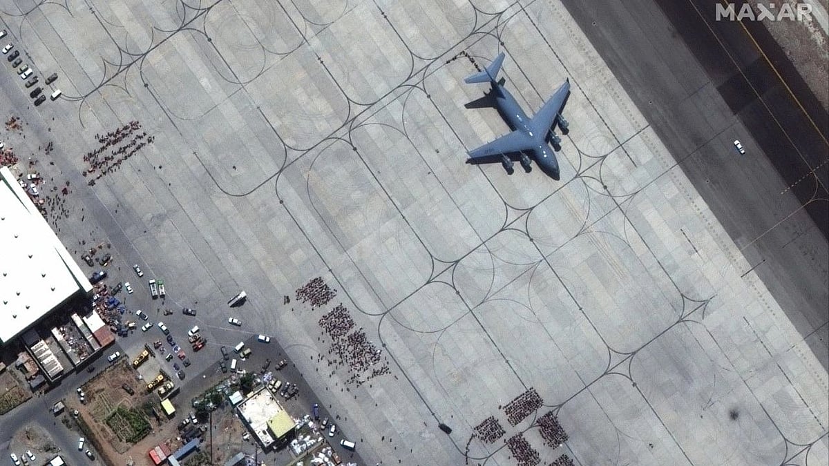 <div class="paragraphs"><p>In this satellite photo released by Maxar Technologies, Kabul's international airport is seen amid evacuations on 23 August. Image used for representational purposes. </p></div>