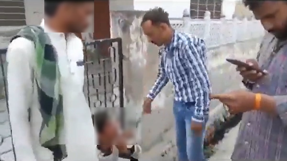<div class="paragraphs"><p>A video that has surfaced on social media shows a man, who had ostensibly come to beg for alms in a neighbourhood of Rajasthan's Ajmer, being assaulted by a man who tells him 'Go to Pakistan'.</p></div>