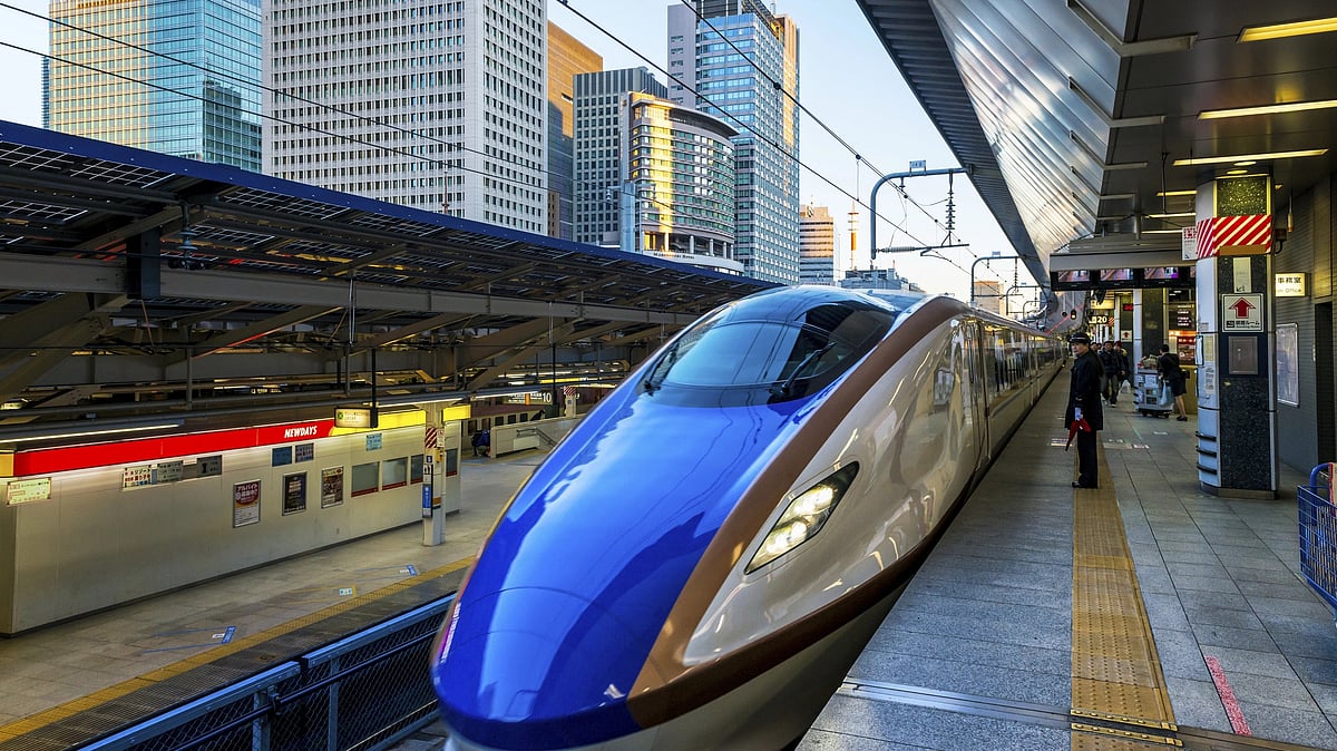 <div class="paragraphs"><p>File photo of a Shinkansen train pulls into a station in Tokyo. Image used for representational purpose only.</p></div>