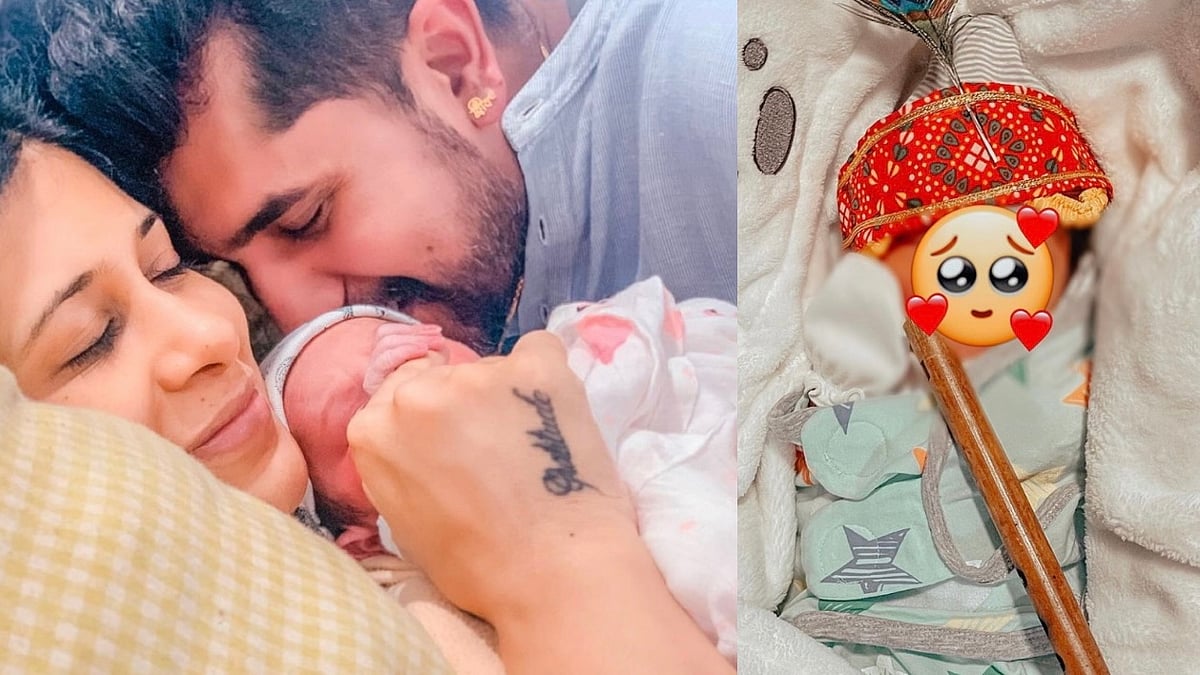 <div class="paragraphs"><p>Kishwer Merchant and Suyyash Rai with newborn baby.</p></div>