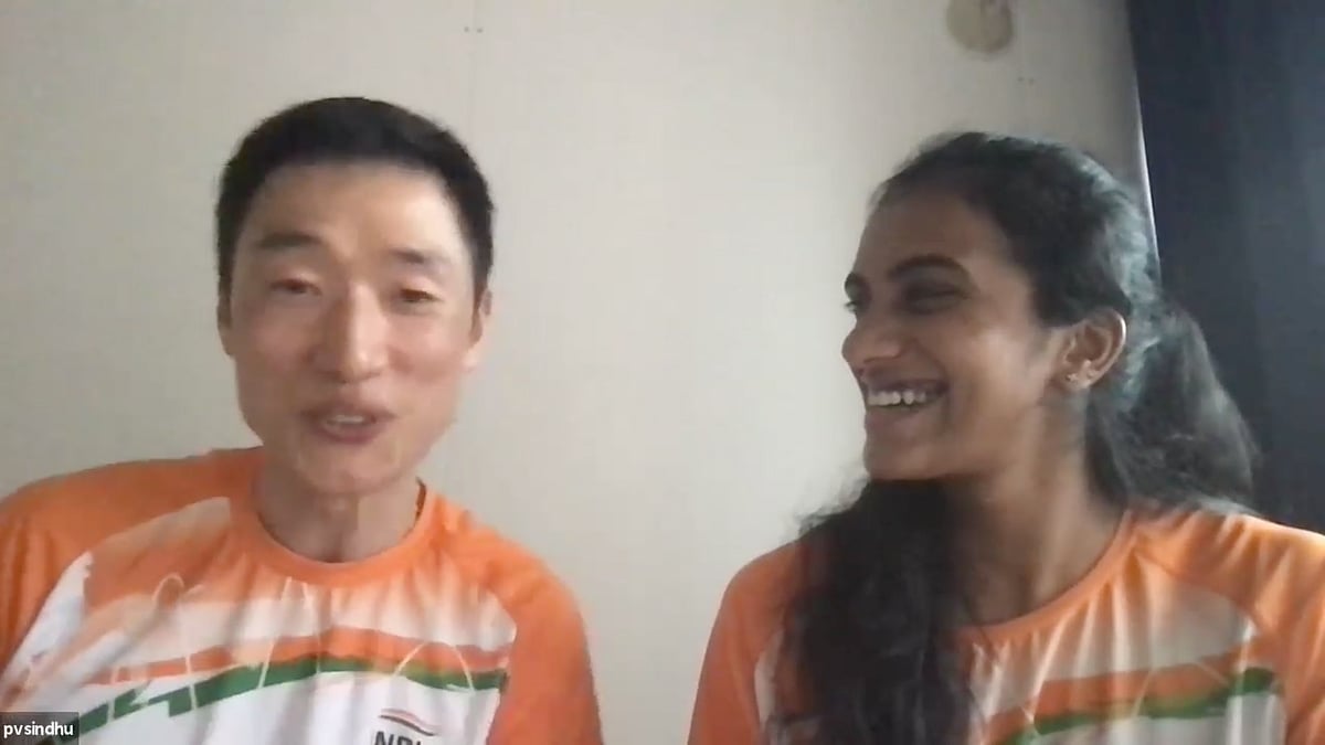 <div class="paragraphs"><p>PV Sindhu's coach Park Tae-sang spoke to the media after her bronze medal winning performance at the 2020 Tokyo Olympics.</p></div>