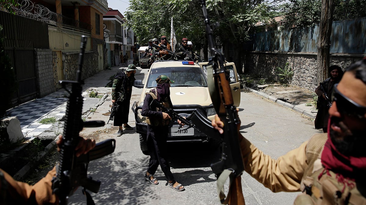 <div class="paragraphs"><p>Taliban fighters patrol in Kabul, Afghanistan, on Thursday, August 19, 2021. Image used for representation purpose.</p></div>
