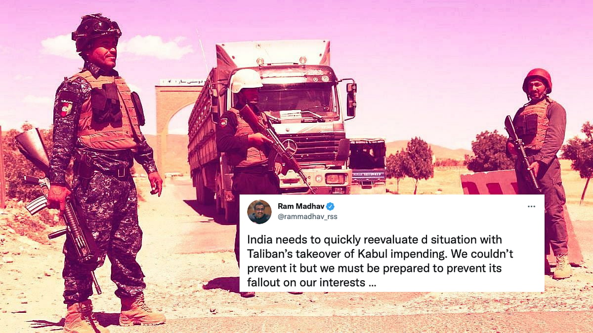 <div class="paragraphs"><p>Ram Madhav, a senior member of the Rashtriya Swayamsevak Sangh (RSS), speaks on Afghanistan.</p></div>