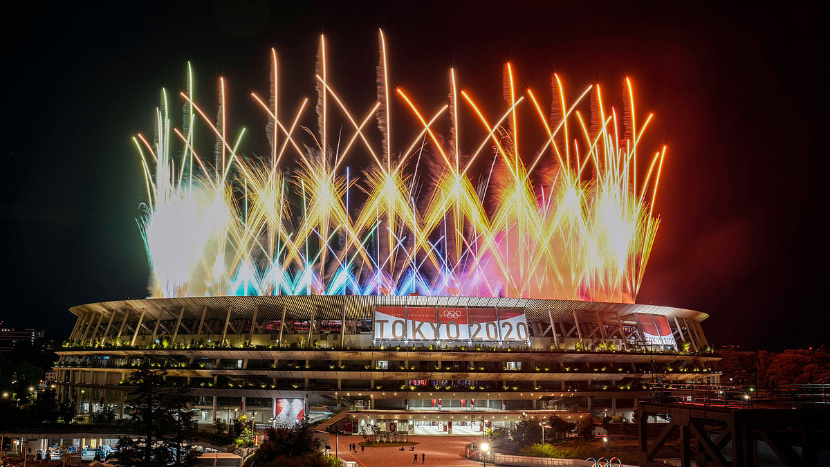 <div class="paragraphs"><p>Action from the Tokyo Olympics closing ceremony.</p></div>