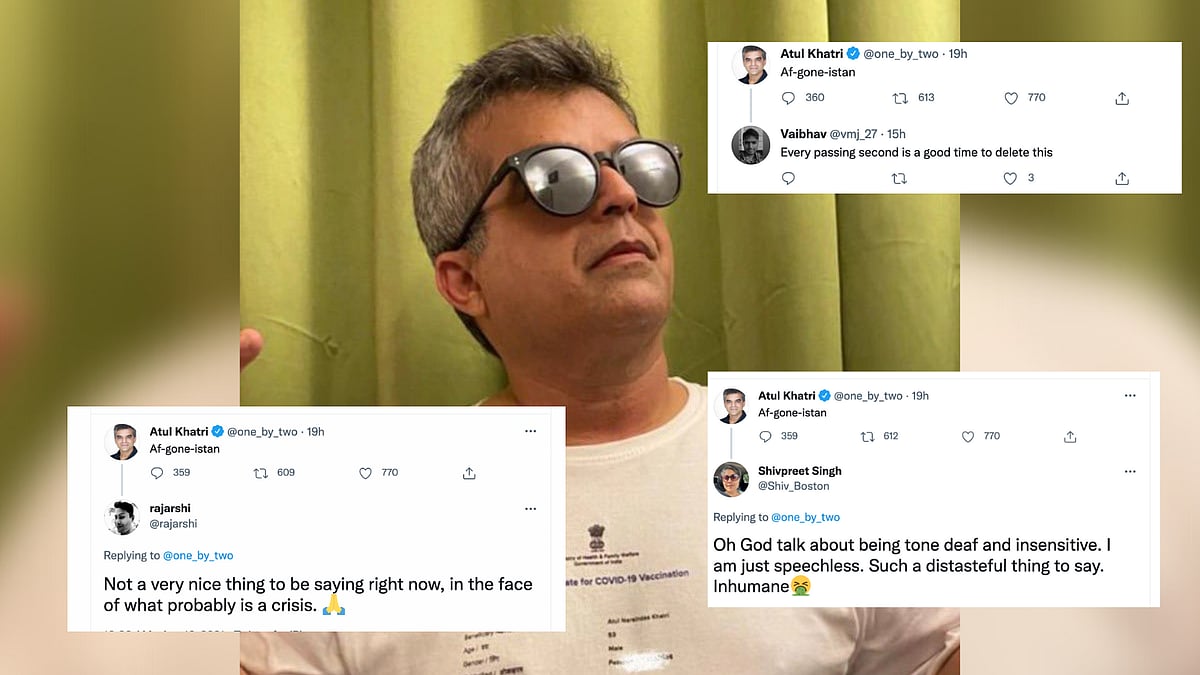 <div class="paragraphs"><p>Comedian Atul Khatri called out for insensitive joke on Afghanistan Crisis.</p></div>