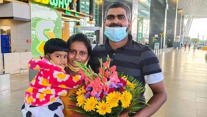 <div class="paragraphs"><p>Harish Bangera was arrested in December 2019 by Saudi Arabia over fake Facebook post returns home.</p></div>