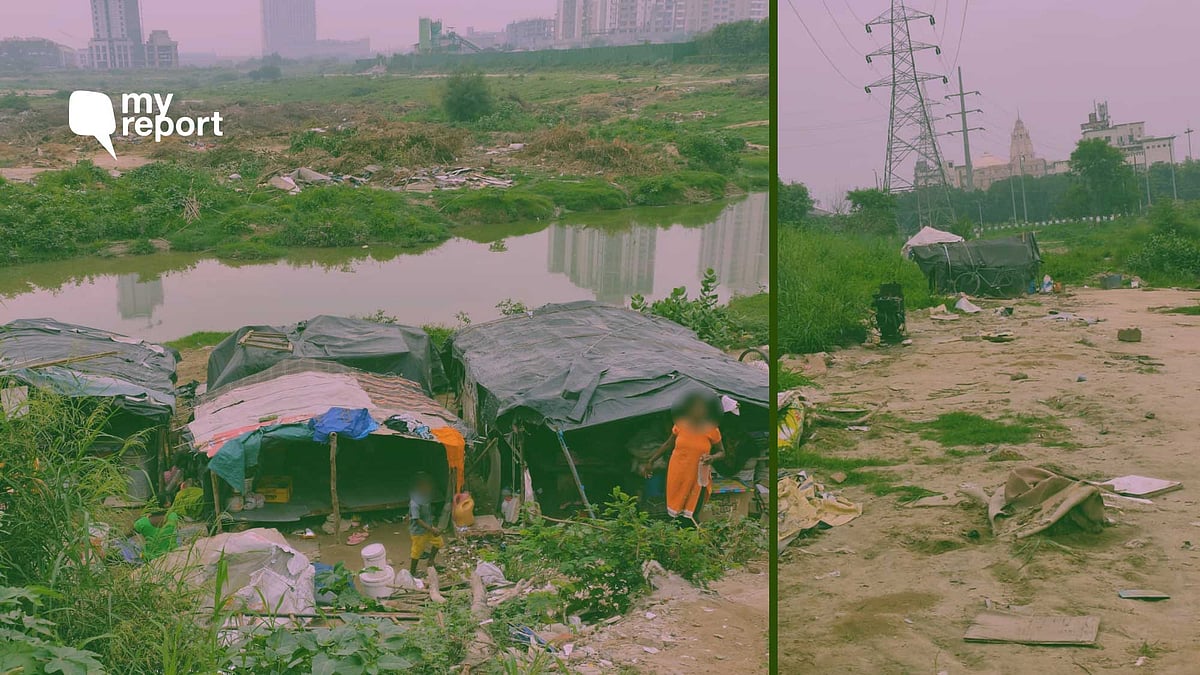 <div class="paragraphs"><p><em>Jhuggis</em> near the service lane running adjacent to the road leading from NTPC to Sector 18 Noida were destroyed by the police and the Noida Authority.</p></div>