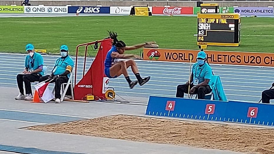 <div class="paragraphs"><p>Shaili during her jump for silver</p></div>