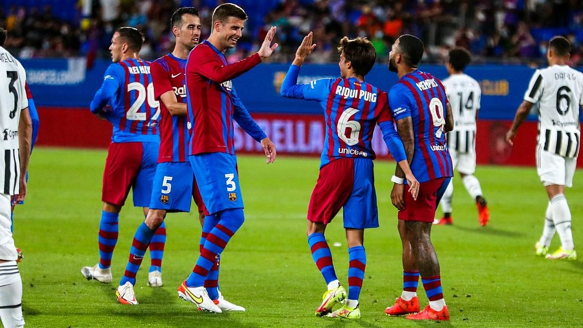 <div class="paragraphs"><p>In their first match after the departure of Lionel Messi, Barcelona beat Juventus 3-0 in a friendly game on Sunday.</p></div>