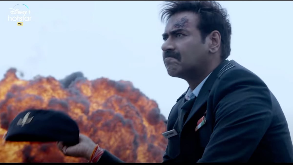 <div class="paragraphs"><p>Ajay Devgn in a still from <em>Bhuj: The Pride of India</em>.</p></div>