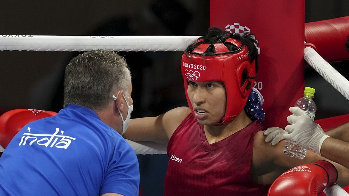 <div class="paragraphs"><p>Lovlina Borgohain wins Bronze at the Tokyo Olympics&nbsp;</p></div>