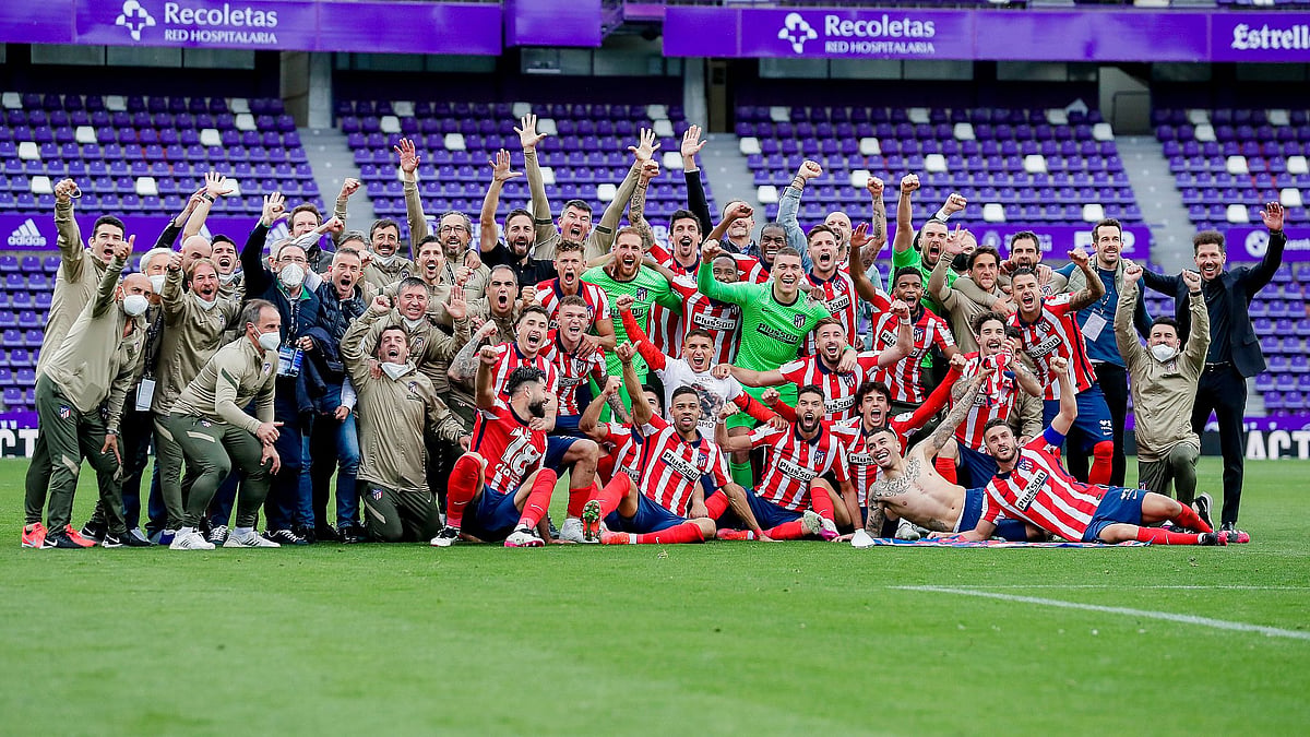 <div class="paragraphs"><p>Atletico Madrid celebrate the La Liga title.</p></div>