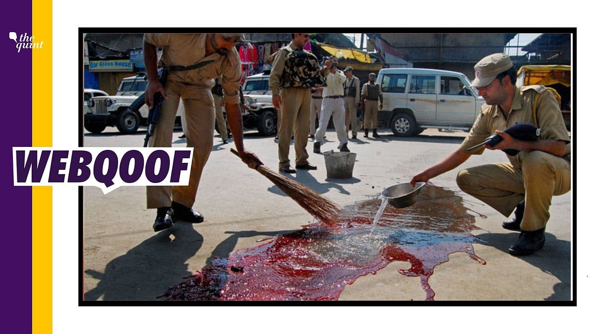 <div class="paragraphs"><p>The photo is not from the clashes that happened in Haryana, but from Srinagar in 2013.</p></div>