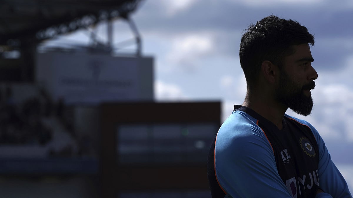 <div class="paragraphs"><p>Virat Kohli listens during the presentation ceremony after their loss on the fourth day of third test cricket match between England and India, at Headingley cricket ground in Leeds</p></div>
