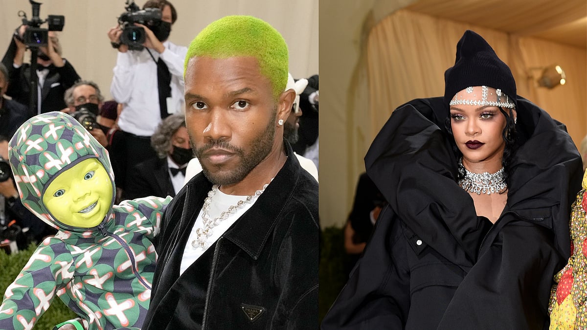 <div class="paragraphs"><p>Frank Ocean, Rihanna, at the Meet Gala 2021.</p></div>
