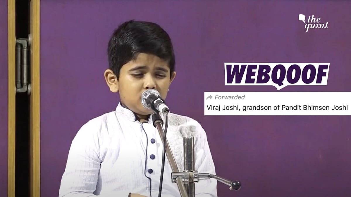 <div class="paragraphs"><p>Social media users misidentified Siliguri-based Aryya Banik as Viraj Joshi, grandson of Pandit Bhimsen Joshi.</p></div>