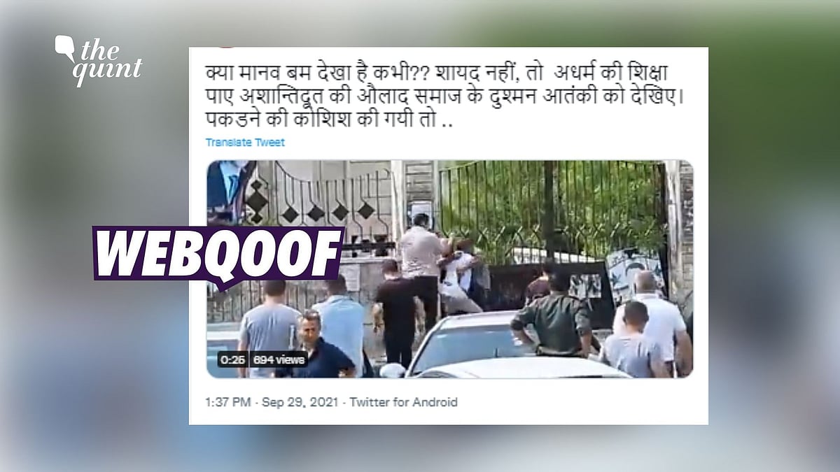 <div class="paragraphs"><p>The graphic clip is from Tartus and the incident did not occur outside the Syrian Presidential Palace.&nbsp;</p></div>