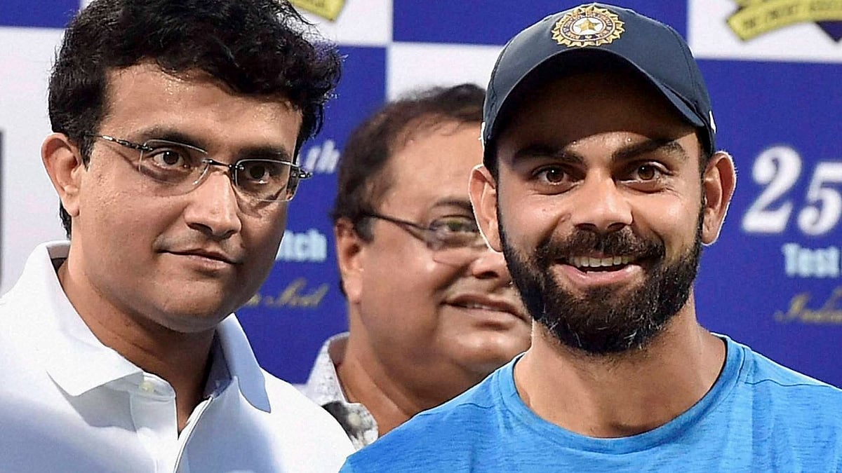 <div class="paragraphs"><p>BCCI President Sourav Ganguly with Virat Kohli</p></div>