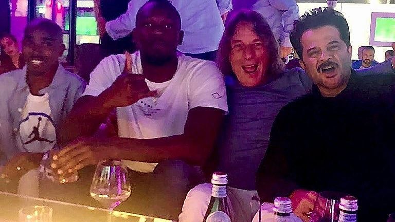 <div class="paragraphs"><p>Anil Kapoor parties with Usain Bolt, Mo Farah and others in Germany.</p></div>