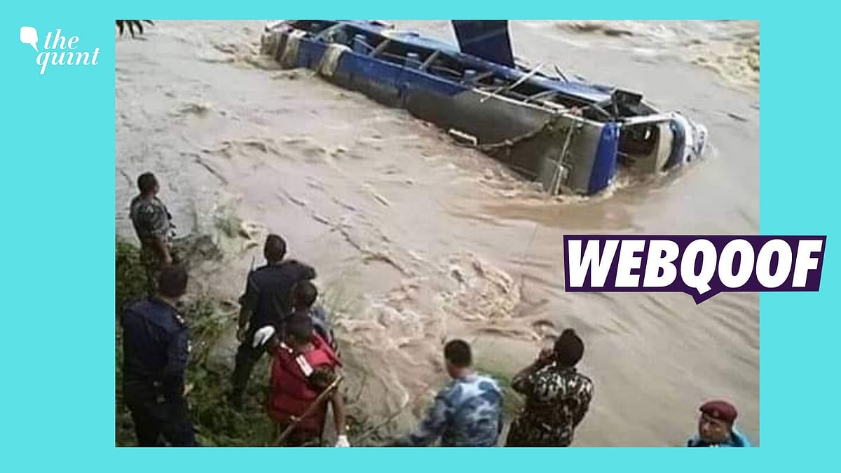 <div class="paragraphs"><p>The photo of the bus accident is being shared with a communal narrative. </p></div>