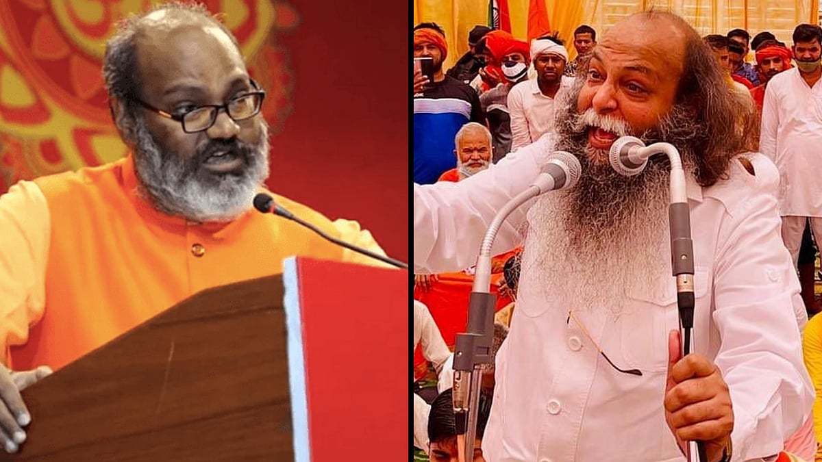 <div class="paragraphs"><p>Yati Narsinghanand (left), Suraj Pal Amu (right).</p></div>