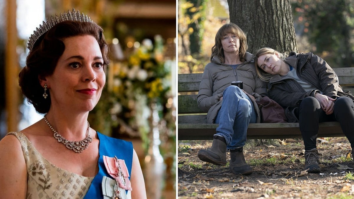 <div class="paragraphs"><p>Stills from <em>The Crown</em> &<em> Mare of Easttown</em>.</p></div>