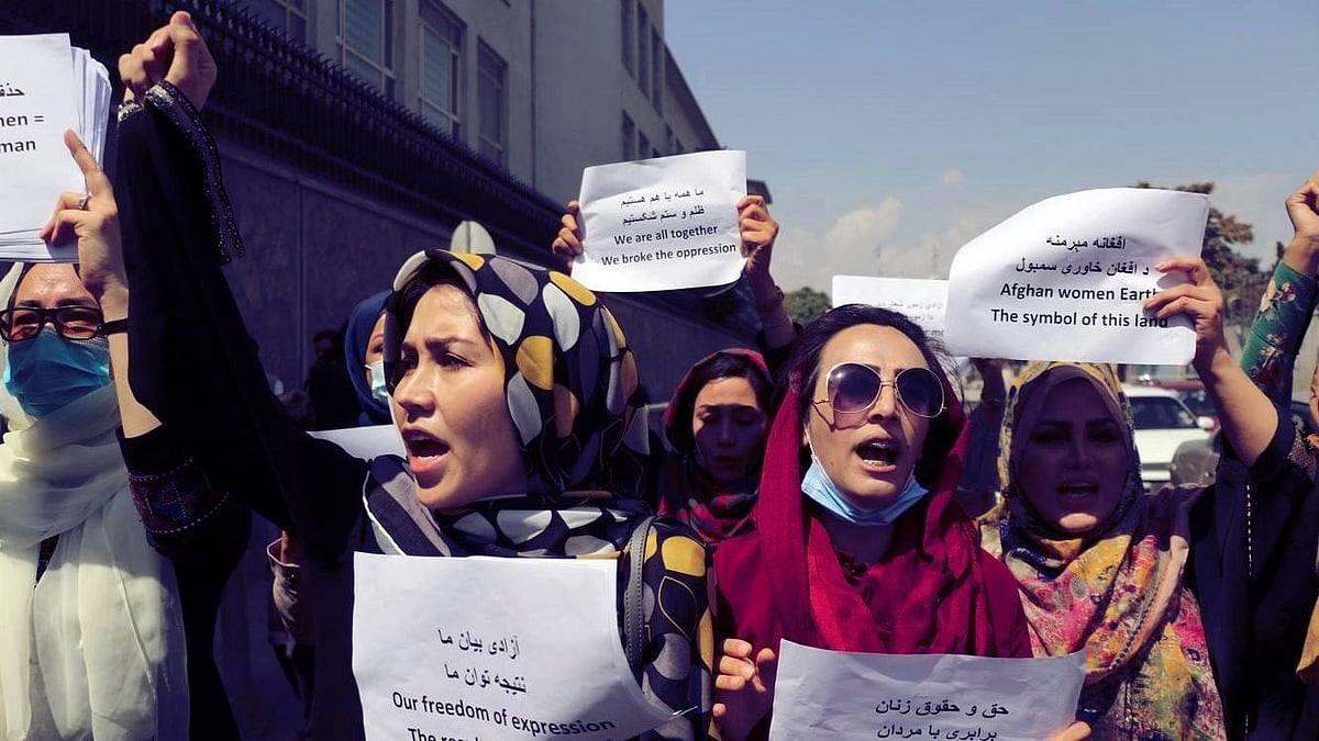 <div class="paragraphs"><p>Afghan women protesting Taliban repression. </p></div>