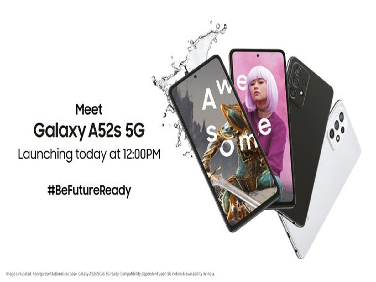 <div class="paragraphs"><p>Samsung Galaxy A52s 5G will launch at 12 noon on 1 September</p></div>