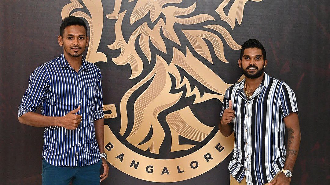 <div class="paragraphs"><p>RCB have brought in the Sri Lankan pair of Wanindu Hasaranga and Dushmantha Chameera.</p></div>