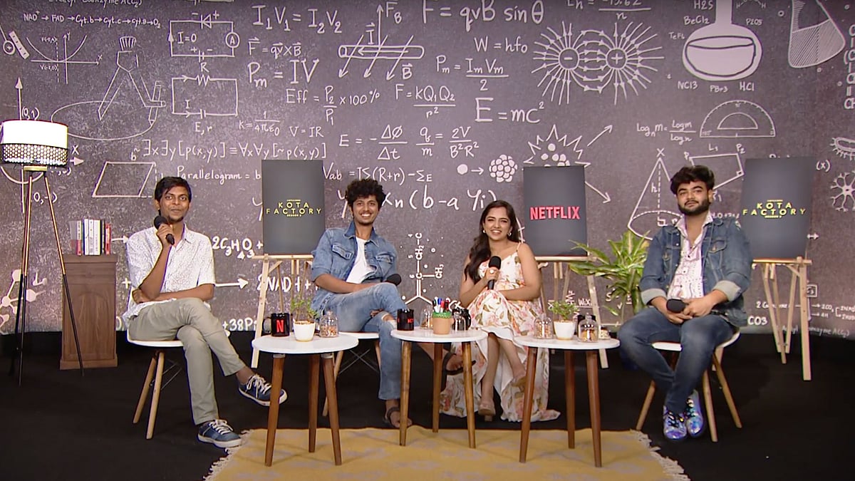 <div class="paragraphs"><p>The cast of TVF's <em>Kota Factory</em>.</p></div>