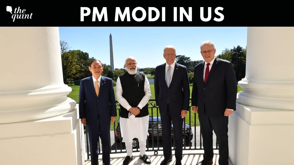<div class="paragraphs"><p>The Quad Leader's Summit, on Friday, 24 September, began at the White House with Prime Minister (PM) Narendra Modi, US President Joe Biden, Australian PM Scott Morrison and Japanese PM Yoshihide Suga in attendance.</p></div>