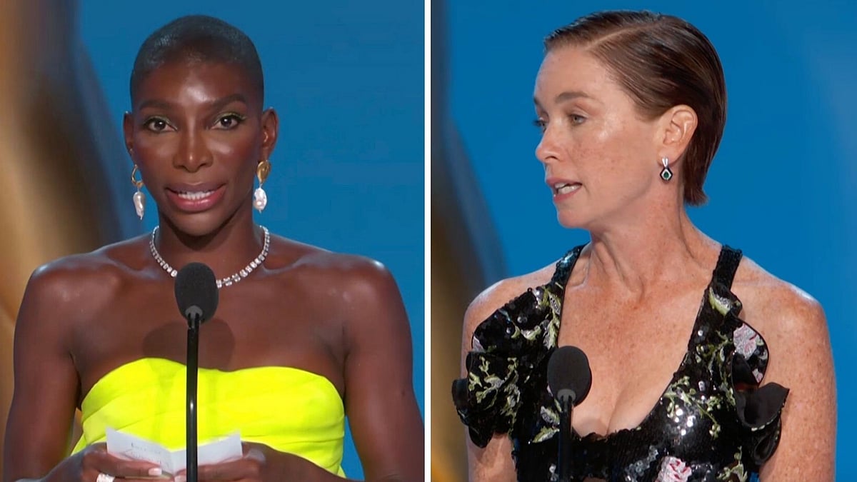 <div class="paragraphs"><p>Michaela Coel and Nicholson at this year's Emmy Awards.</p></div>