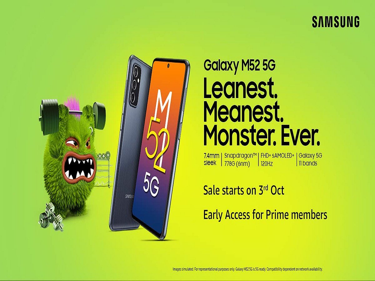 <div class="paragraphs"><p>Samsung Galaxy M52 5G is available at a starting price of Rs 26,999.</p></div>