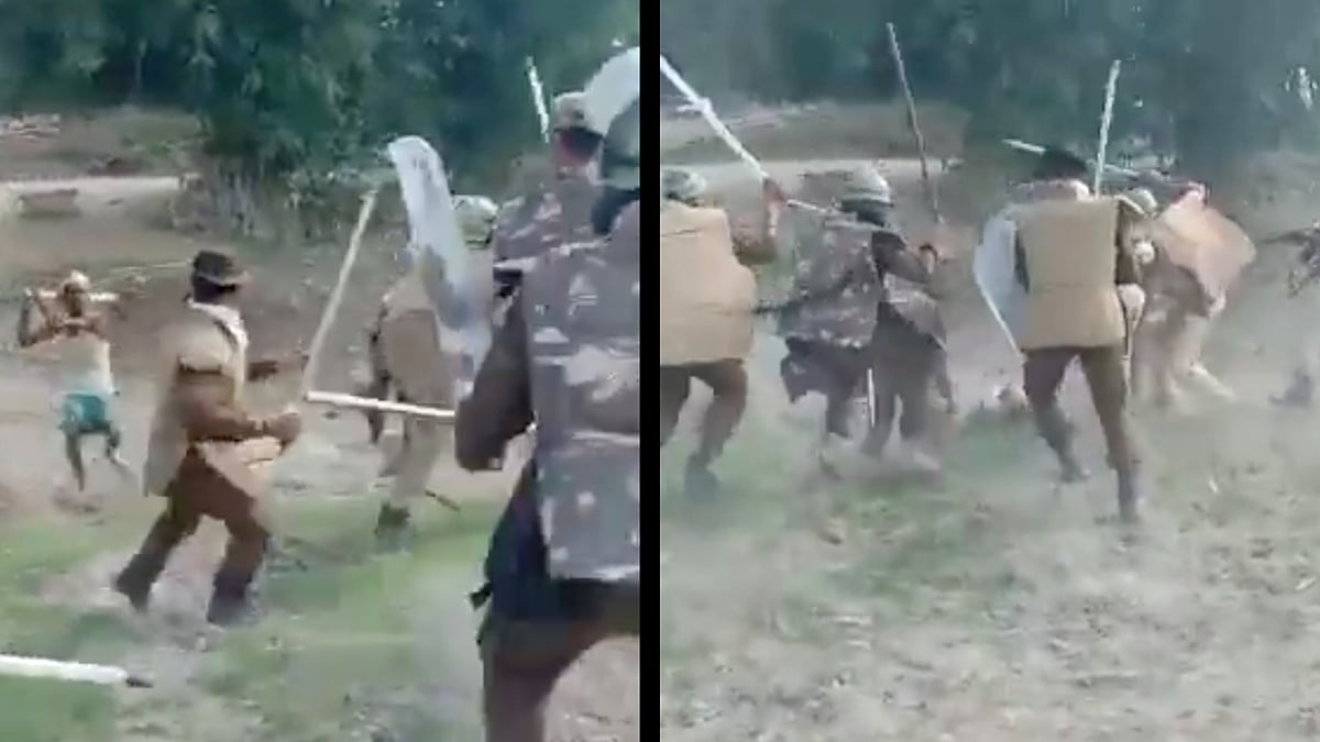 <div class="paragraphs"><p>A violent clash broke out during the Assam government's eviction drive in the state's Darrang district on Thursday, 23 September, culminating in police officers brutally thrashing a local with wooden sticks.</p></div>