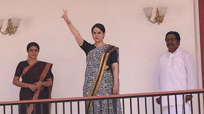 <div class="paragraphs"><p>Kangana Ranaut as J Jayalalithaa in <em>Thalaivii. </em></p></div>