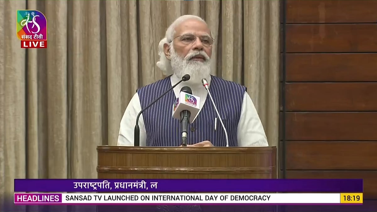 <div class="paragraphs"><p>Prime Minister Narendra Modi on Wednesday, 15 September, launched <em>Sansad TV.</em></p></div>