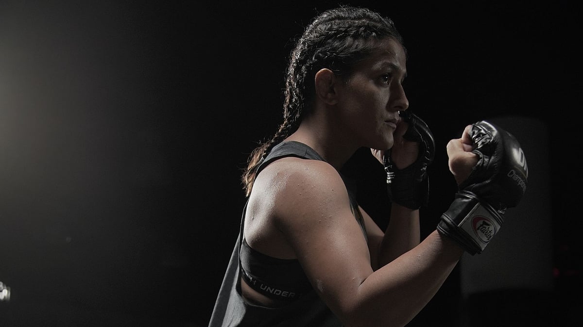<div class="paragraphs"><p>Ritu Phogat in training.</p></div>