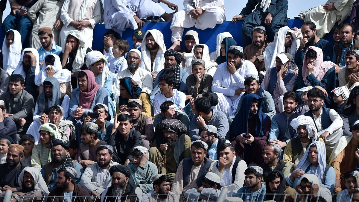 <div class="paragraphs"><p>File picture of fans watching a cricket match. In a new development, the Taliban confirmed that women in Afghanistan will not be allowed to play any sports</p></div>
