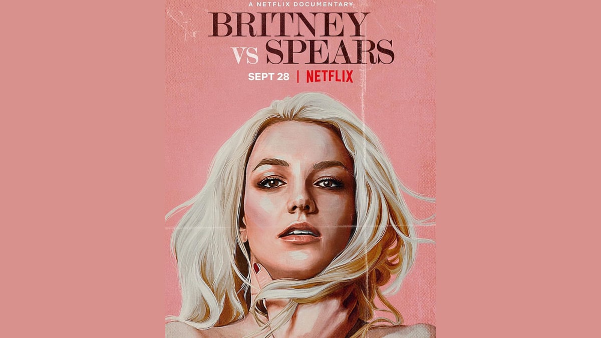 <div class="paragraphs"><p>Pop star Britney Spears on the poster for the Netflix documentary <em>Britney VS Spears.</em></p></div>