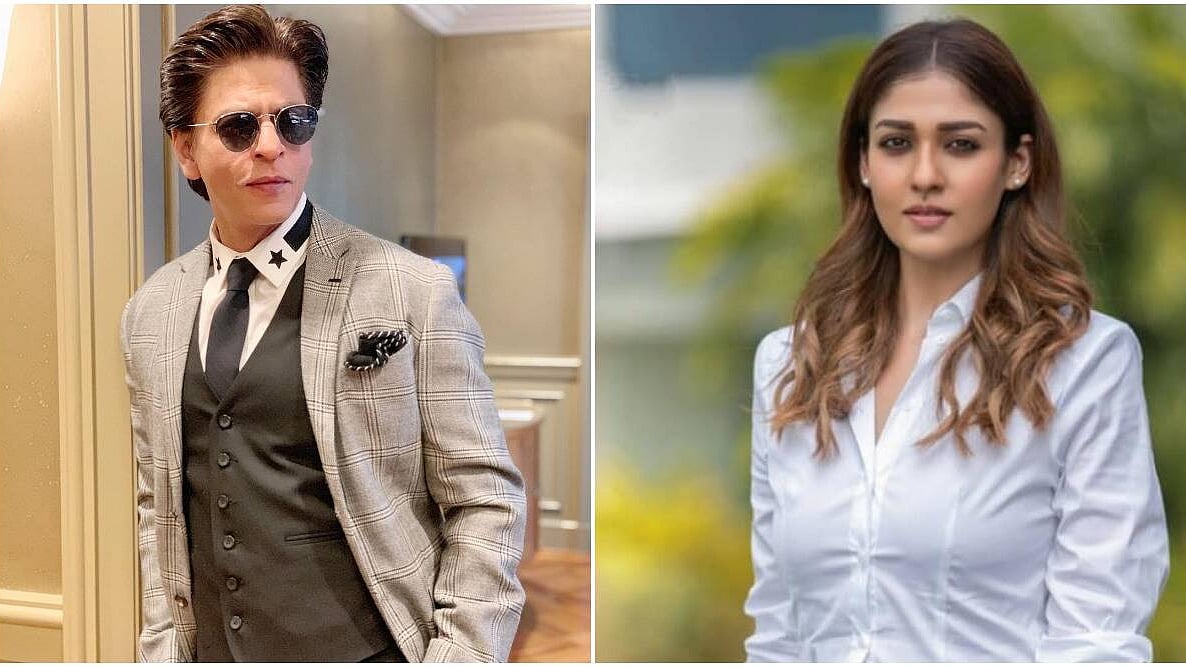<div class="paragraphs"><p>Shah Rukh Khan visits Nayanthara's residence in Chennai. </p></div>