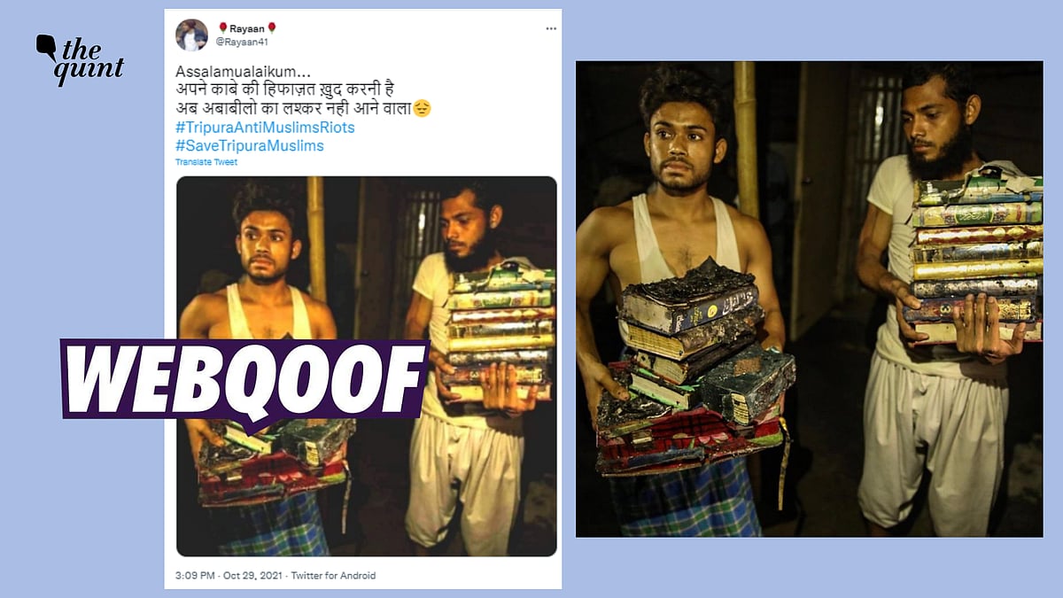 <div class="paragraphs"><p>The photograph shows Rohingya refugees in Delhi and is not from Tripura.</p></div>