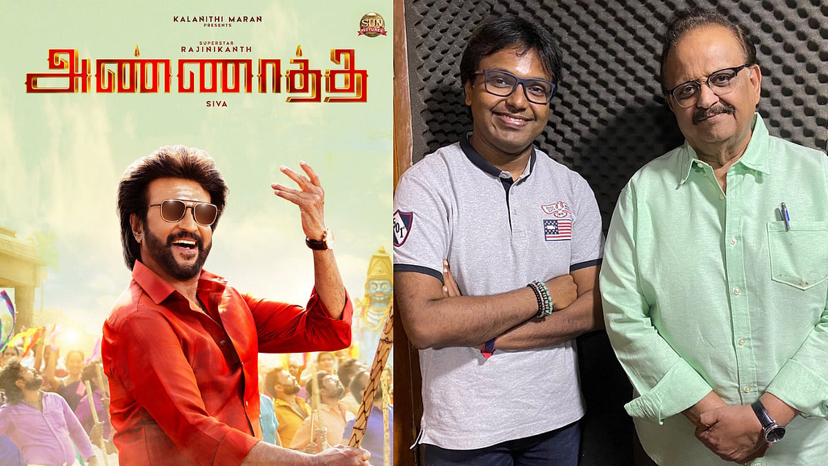 <div class="paragraphs"><p>SP Balasubrahmanyam (seen here with composer D Imman) sang his last song for Rajinikanth for <em>Annaatthe.</em></p></div>