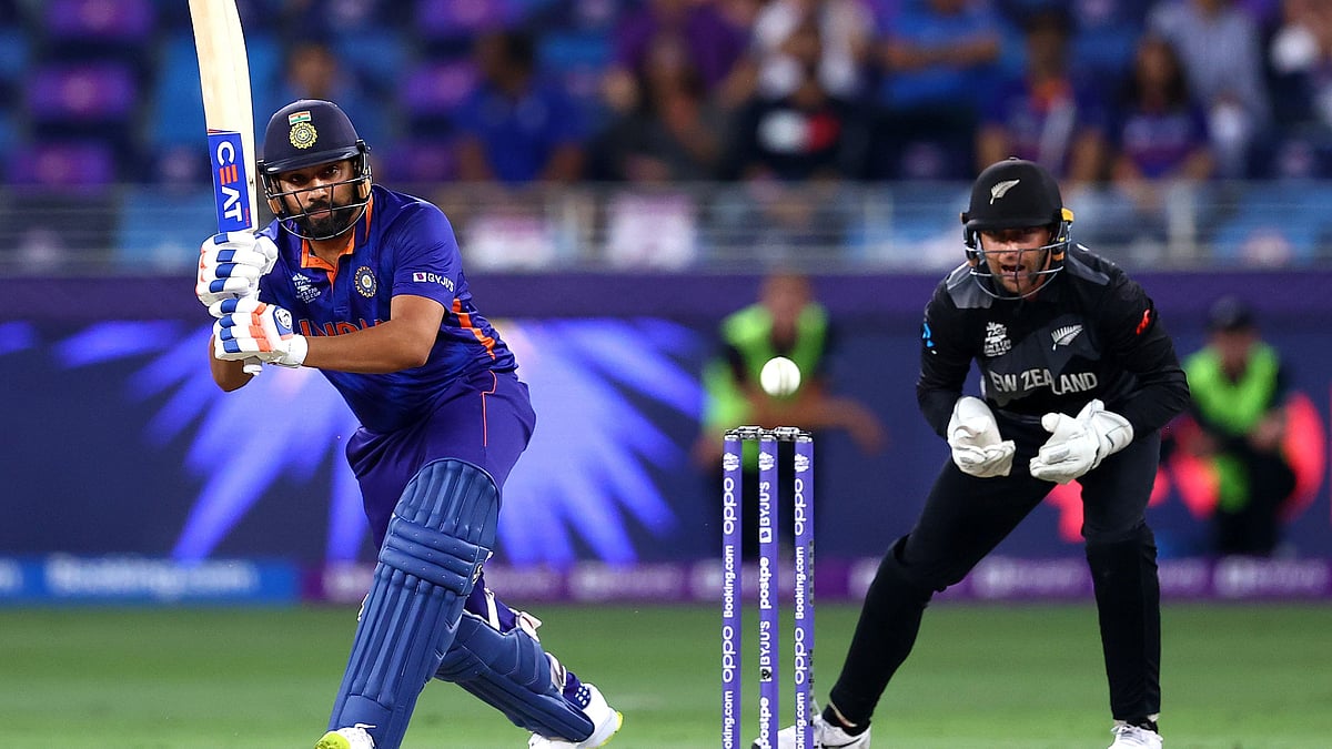 <div class="paragraphs"><p>Rohit Sharma in action against New Zealand. </p></div>