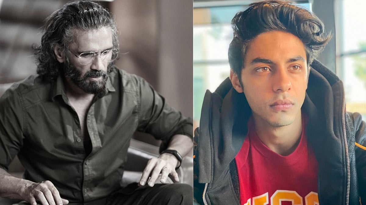 <div class="paragraphs"><p>Suniel Shetty reacts to Aryan Khan being questioned by NCB.</p></div>
